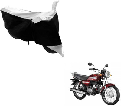 MOCKHE Two Wheeler Cover for Hero(HF Dawn, Black, White)