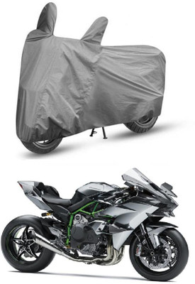AutoGalaxy Two Wheeler Cover for Kawasaki(Ninja H2, Grey)