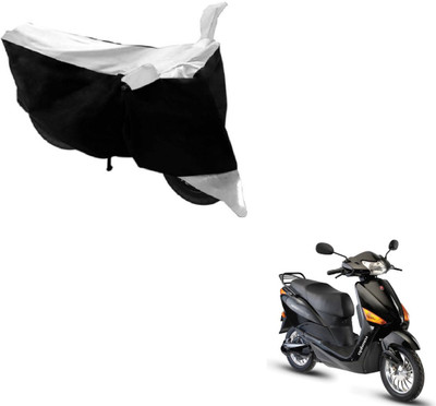 MOCKHE Two Wheeler Cover for Hero(Electric Optima, Black, White)