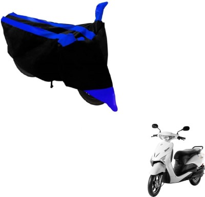 NIKS Two Wheeler Cover for Universal For Bike(Yo Xplor, Black, Blue)