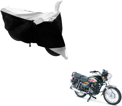 NIKS Two Wheeler Cover for TVS(Max 4R, Black, White)