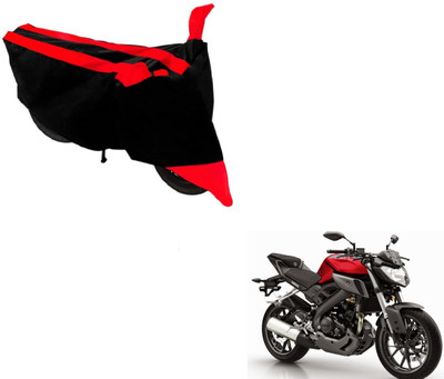 MOCKHE Two Wheeler Cover for Suzuki(Gixxer, Black, Red)