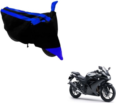 Flipkart SmartBuy Two Wheeler Cover for Kawasaki(Ninja 250, Black, Blue)