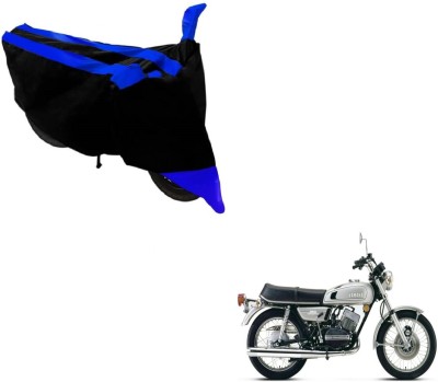 Amanzo Two Wheeler Cover for Yamaha(RD 350, Black, Blue)