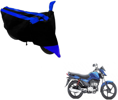 MOCKHE Two Wheeler Cover for Mahindra(Stallio, Black, Blue)