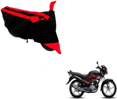 NIKS Two Wheeler Cover for Yamaha(YBR 125, Black, Red)