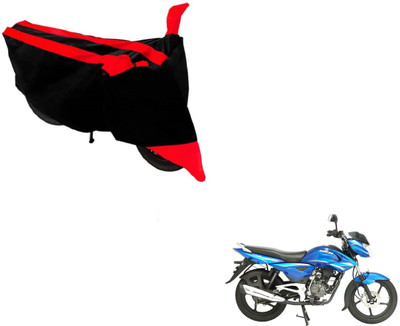 NIKS Two Wheeler Cover for Bajaj(Black, Red)