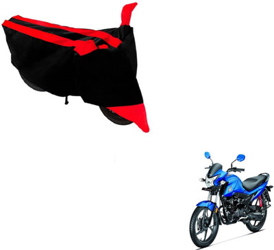 MOCKHE Two Wheeler Cover for Honda(Livo, Black, Red)