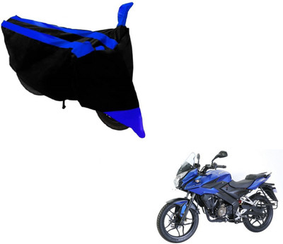 MOCKHE Two Wheeler Cover for Bajaj(Pulsar AS 150, Black, Blue)