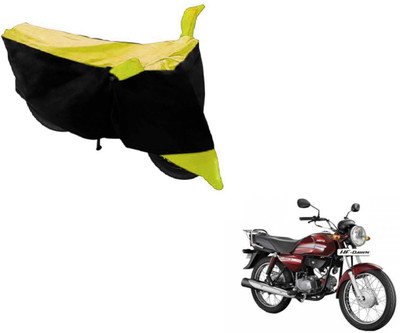 MOCKHE Two Wheeler Cover for Hero(HF Dawn, Black, Yellow)