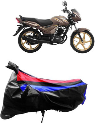 JVG Waterproof Two Wheeler Cover for TVS(Star Euro, Red, Blue, Black)