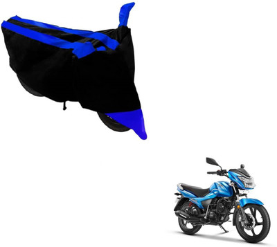 NIKS Two Wheeler Cover for TVS(Victor GLX, Black, Blue)