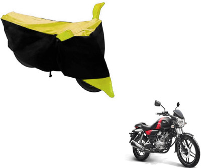 MOCKHE Two Wheeler Cover for Bajaj(V 150, Black, Yellow)