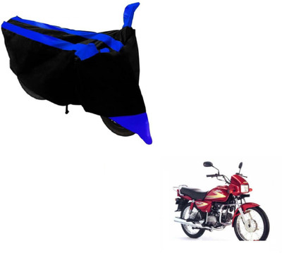 Flipkart SmartBuy Two Wheeler Cover for Hero(Splendor, Black, Blue)
