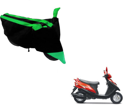 Flipkart SmartBuy Two Wheeler Cover for Mahindra(Flyte, Black, Green)