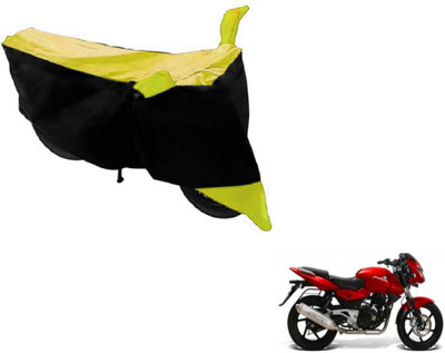 NIKS Two Wheeler Cover for Bajaj(Pulsar, Black, Yellow)