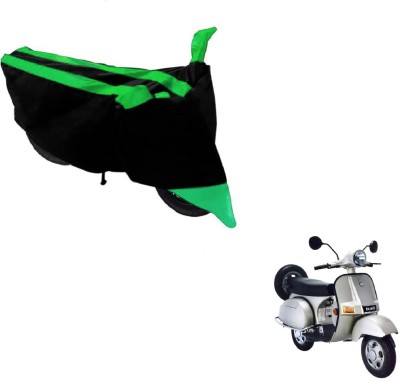 MOCKHE Two Wheeler Cover for Bajaj(Black, Green)