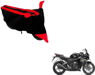 Amanzo Two Wheeler Cover for Honda(CBR 250R, Black, Red)