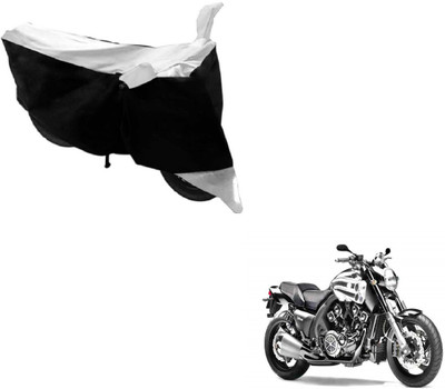 MOCKHE Two Wheeler Cover for Yamaha(VMAX, Black, White)