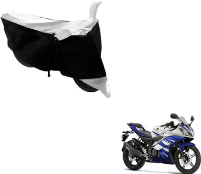 NIKS Two Wheeler Cover for Yamaha(YZF, Black, White)