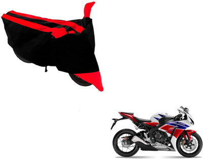 MOCKHE Two Wheeler Cover for Honda(CBR 1000RR, Black, Red)