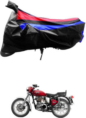 JVG Waterproof Two Wheeler Cover for Royal Enfield(Bullet 350 Twinspark, Red, Blue, Black)