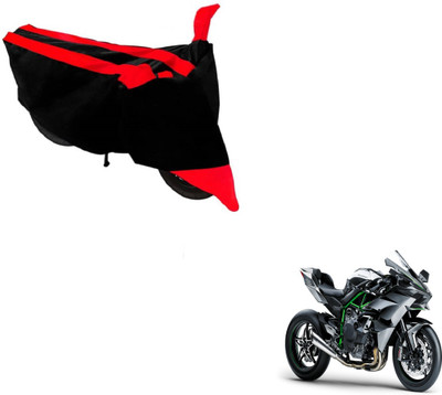 Flipkart SmartBuy Two Wheeler Cover for Kawasaki(Ninja 1000, Black, Red)