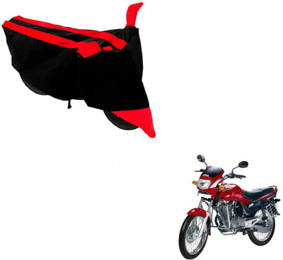 MOCKHE Two Wheeler Cover for Hero(Ambition, Black, Red)