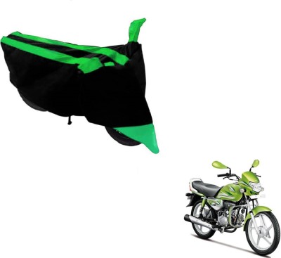 Flipkart SmartBuy Two Wheeler Cover for Hero(HF Deluxe, Black, Green)