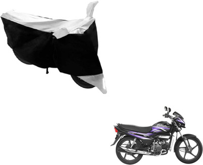 NIKS Two Wheeler Cover for Hero(Super Splendor, Black, White)