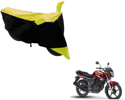 MOCKHE Two Wheeler Cover for Yamaha(SZ X, Black, Yellow)
