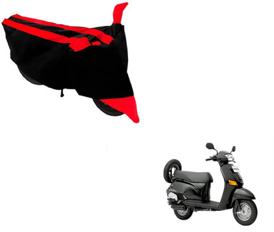 NIKS Two Wheeler Cover for Honda(Black, Red)
