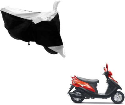 NIKS Two Wheeler Cover for Mahindra(Flyte, Black, White)