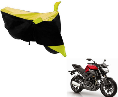 MOCKHE Two Wheeler Cover for Suzuki(Gixxer, Black, Yellow)