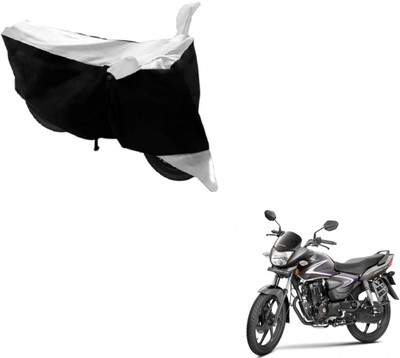 MOCKHE Two Wheeler Cover for Honda(CB Shine, Black, White)