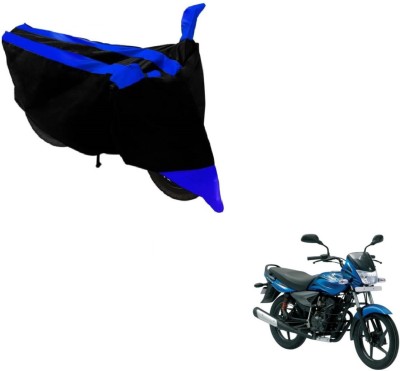 MOCKHE Two Wheeler Cover for Bajaj(Platina, Black, Blue)