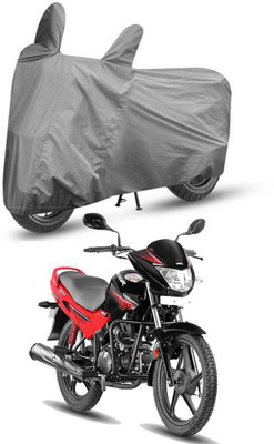 THE REAL ARV Two Wheeler Cover for Hero(Glamour, Grey)