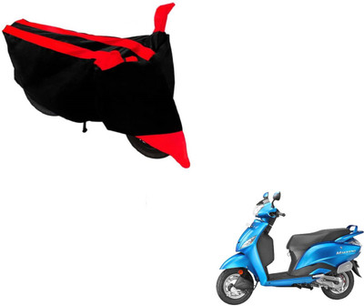 MOCKHE Two Wheeler Cover for Hero(Maestro, Black, Red)