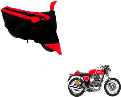 NIKS Two Wheeler Cover for Royal Enfield(Continental GT, Black, Red)