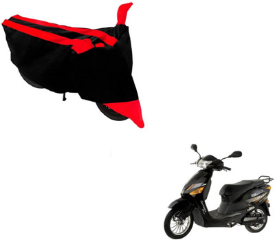 NIKS Two Wheeler Cover for Hero(Electric Zippy, Black, Red)