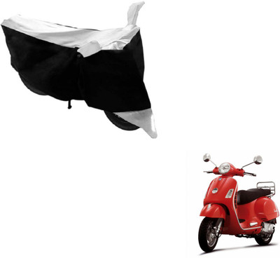 Flipkart SmartBuy Two Wheeler Cover for Universal For Bike(Vespa LX, Black, White)