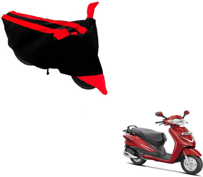 Flipkart SmartBuy Two Wheeler Cover for Hero(Duet, Black, Red)