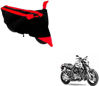 Flipkart SmartBuy Two Wheeler Cover for Yamaha(VMAX, Black, Red)