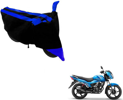 MOCKHE Two Wheeler Cover for TVS(Victor New, Black, Blue)