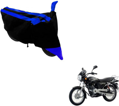 MOCKHE Two Wheeler Cover for Bajaj(Boxer, Black, Blue)