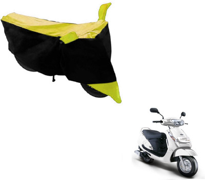 MOCKHE Two Wheeler Cover for Mahindra(Duro DZ, Black, Yellow)