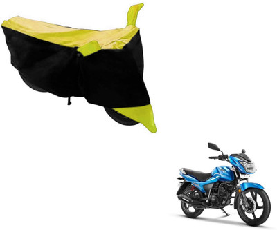NIKS Two Wheeler Cover for TVS(Victor GLX, Black, Yellow)
