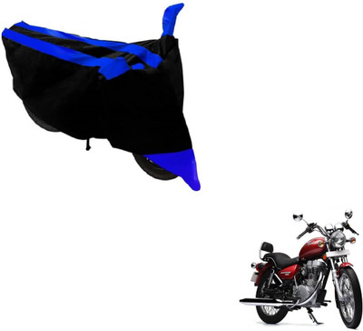 Amanzo Two Wheeler Cover for Royal Enfield(Thunderbird 500, Black, Blue)