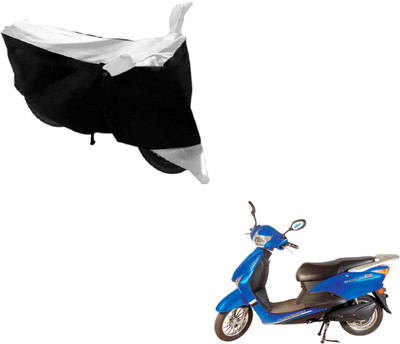 Flipkart SmartBuy Two Wheeler Cover for Hero(E Scoot, Black, White)