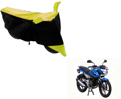 Amanzo Two Wheeler Cover for Bajaj(XCD 125cc, Black, Yellow)